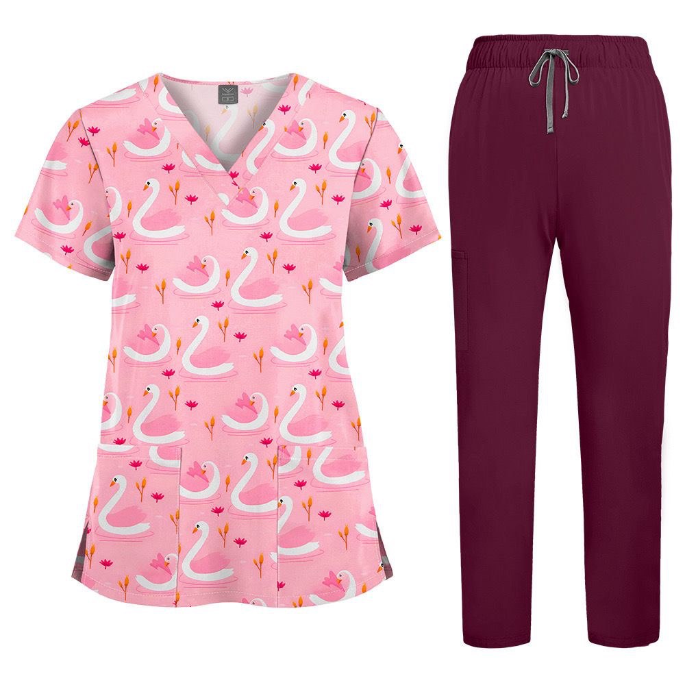 floral scrubs